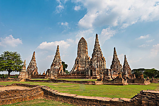 佛教寺庙,寺院,大城府,泰国,亚洲