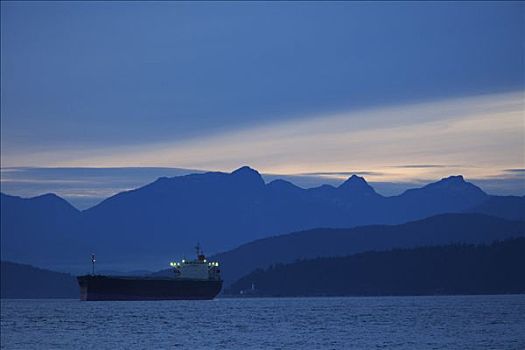 货船,英吉利湾,温哥华,不列颠哥伦比亚省,加拿大
