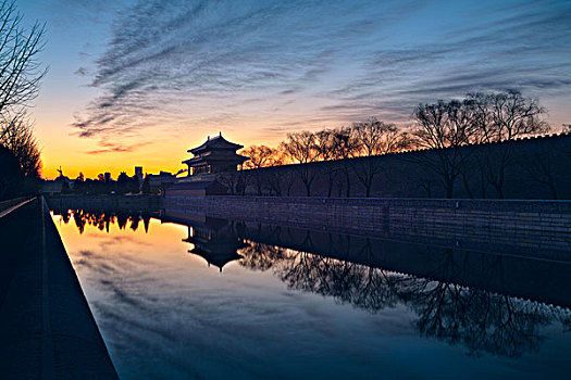 北京故宫日出