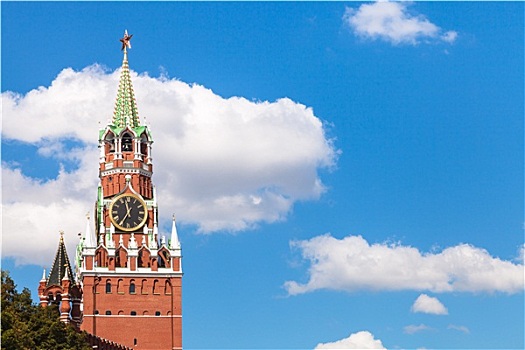 塔,莫斯科,克里姆林宫,蓝天
