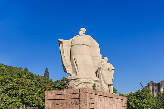 周公营造洛邑雕塑,中国河南省洛阳市周王城广场