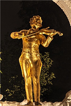 约翰施特劳斯,雕塑,维也纳