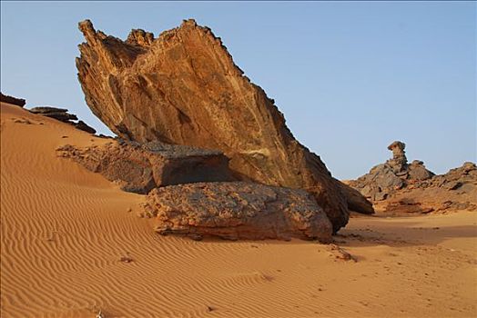 特色,岩石构造,阿卡库斯,山峦,利比亚