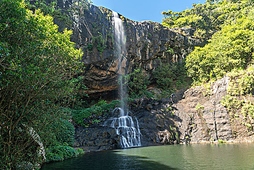 罗望子,瀑布,毛里求斯,非洲