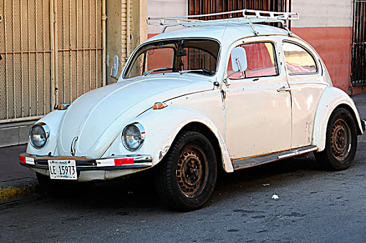 旧式,大众汽车,甲壳虫汽车,尼加拉瓜,中美洲