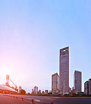 北京城市天际线cbd建筑群