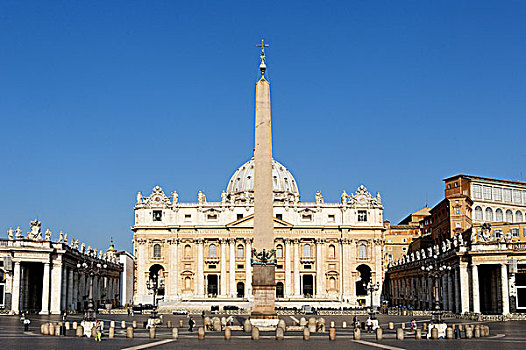 大教堂,方尖塔,马戏团,尼禄,梵蒂冈,罗马,意大利,欧洲