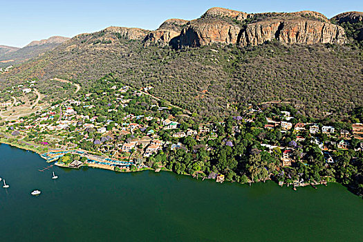 航拍,坝,南非
