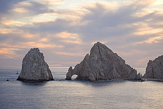 岩石构造,海中,尾端,拱形,卡波圣卢卡斯,北下加利福尼亚州,墨西哥