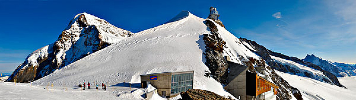 上面,欧洲,少女峰,高原,阿尔卑斯山,瑞士