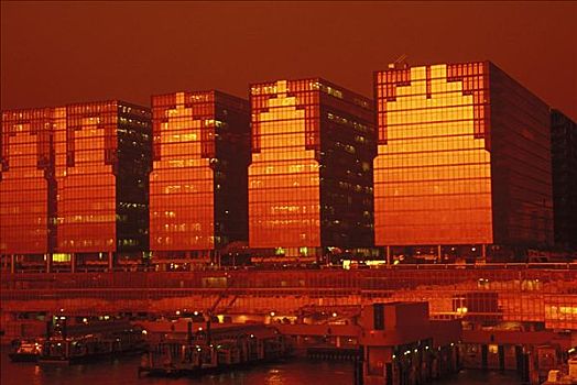 建筑,水岸,香港