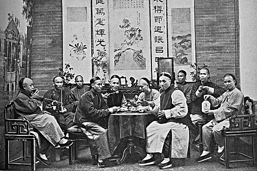 聚会,中国人,茶,艺术家