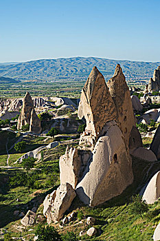 仙人烟囱岩,洞穴,房子,乌希萨尔,土耳其