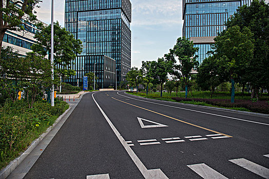 道路,高层建筑,写字楼