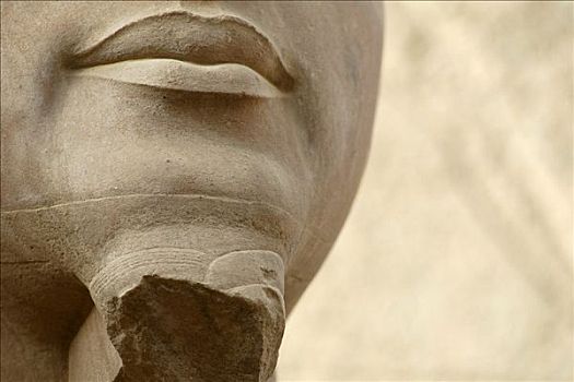 拉美西斯,雕塑,卡尔纳克神庙,靠近,路克索神庙,埃及,非洲