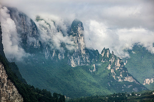 恩施,大山,湖北,山区,云海,云雾,高山,神秘,群山,山峰,鄂西