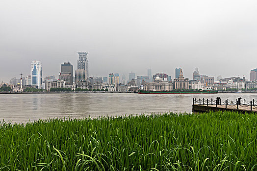 上海陆家嘴滨江景色