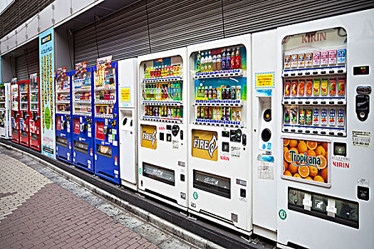 日本,上野,地区,自动售货机