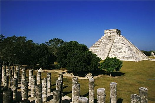墨西哥,尤卡坦半岛,奇琴伊察,库库尔坎,庙宇