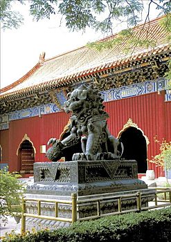 狮子,雍和宫,北京,中国