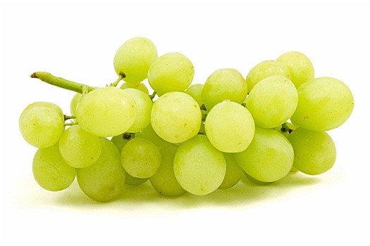 绿葡萄,白色背景