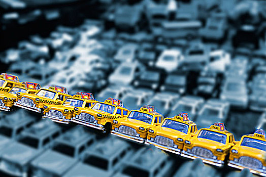 美国,纽约,玩具,黄色,出租车