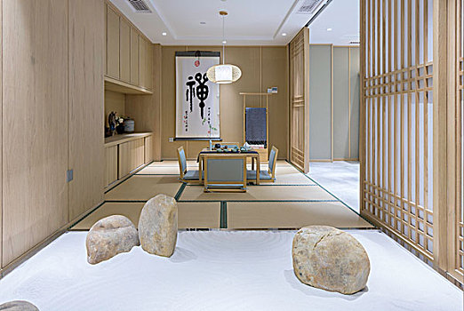样板房-日式传统客厅