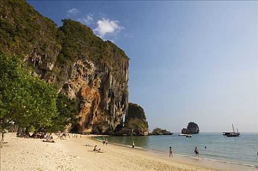海滩,甲米,泰国