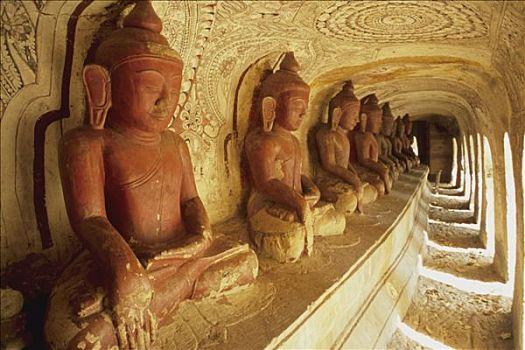 缅甸,传说,分开,洞穴,佛