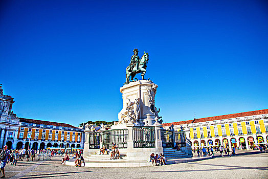 雕塑,地点,商业,里斯本,葡萄牙