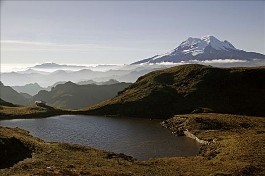 火山,生态,安第斯山,厄瓜多尔