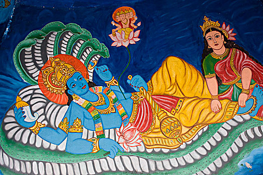 印度,奥里萨帮,印度教,庙宇,描绘,女神,照顾,丈夫,湿婆神