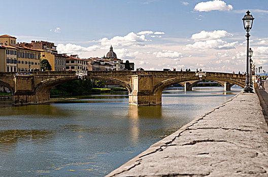 城市,风景,阿诺河,河,桥,佛罗伦萨,托斯卡纳,意大利,欧洲