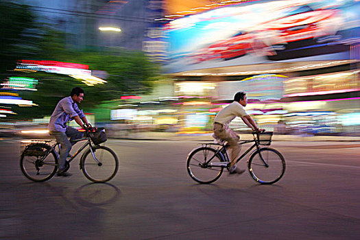 骑车,上海