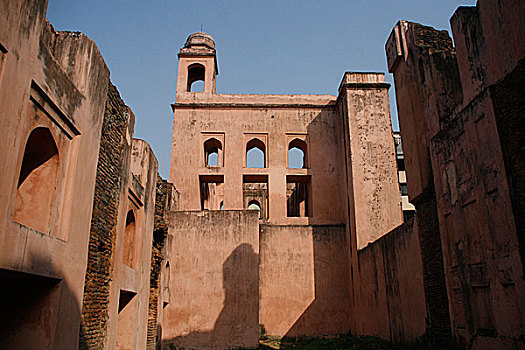 堡垒,欠缺,宫殿,要塞,达卡,建造,迟,16世纪,孟加拉,二月,2008年