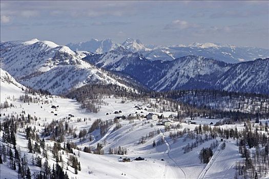 滑雪,区域,施蒂里亚,奥地利