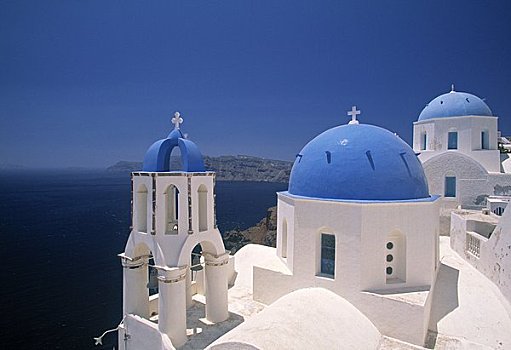 希腊,教堂,锡拉岛,基克拉迪群岛,岛屿
