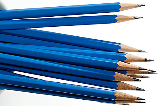 蓝色,铅笔