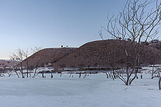 内蒙古坝上冬季风光