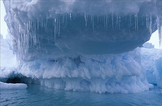 冰山,联结,冰柱,南极