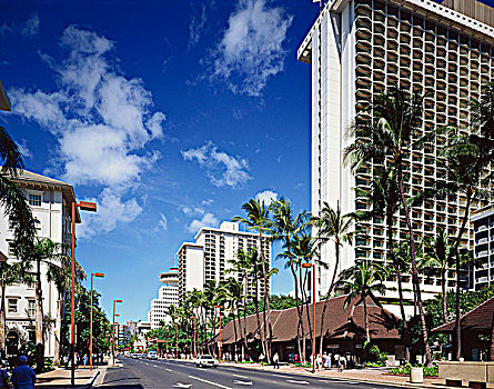 酒店,怀基基海滩,夏威夷,美国