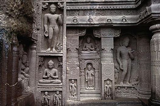 洞穴,马哈拉施特拉邦,印度