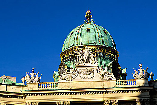 奥地利,维也纳,霍夫堡,宫殿,圆顶