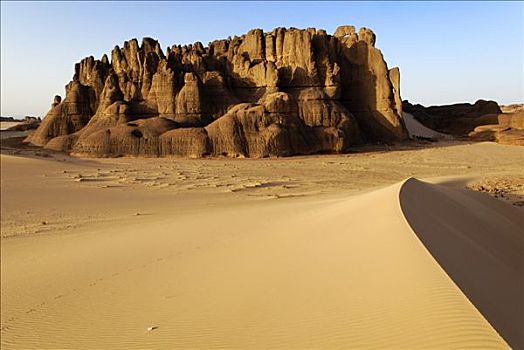 岩石构造,锡,阿尔及利亚,撒哈拉沙漠,北非