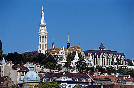 匈牙利,布达佩斯,马提亚斯教堂,棱堡