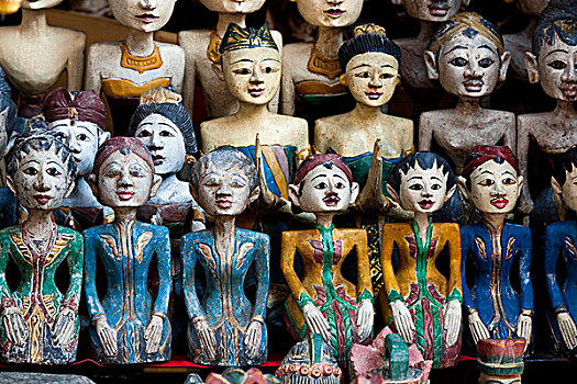 传统,娃娃,纪念品,乌布,中心,巴厘岛,印度尼西亚,东南亚,亚洲