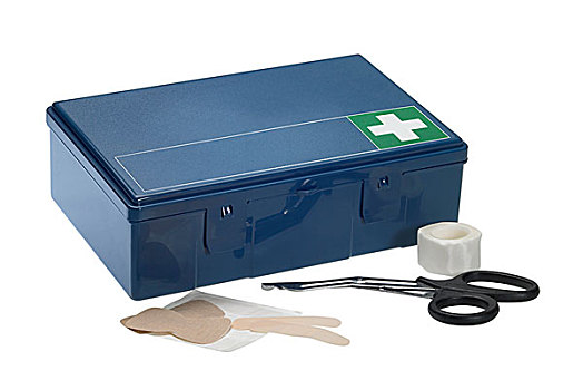 蓝色,救护车,盒子