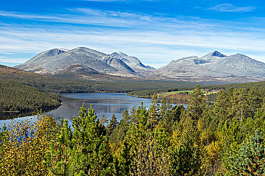 风景,上方,国家公园,国家,旅游,路线,奥普兰,挪威,欧洲