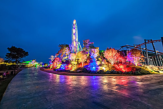 江苏省南京市银杏湖公园游乐场建筑景观