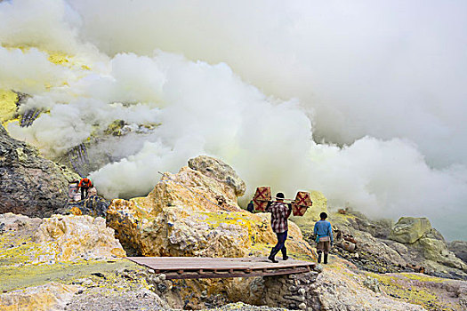 火山,爪哇,印度尼西亚